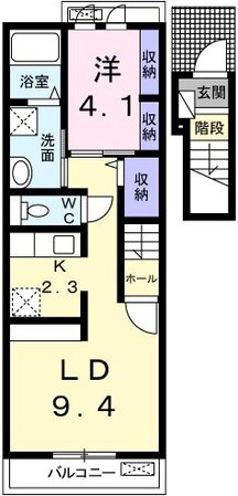 エル　メームの物件間取画像